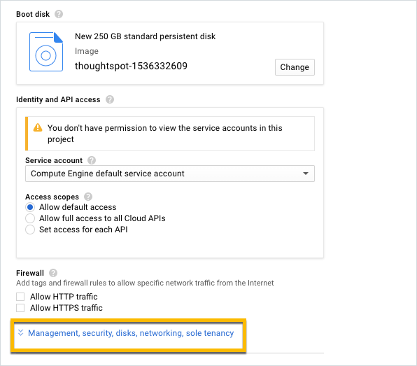 Advanced configuration options