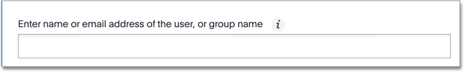 Enter users or groups