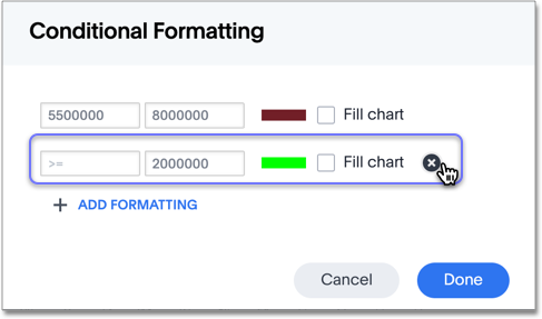 Remove conditional format