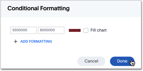 Complete conditional format