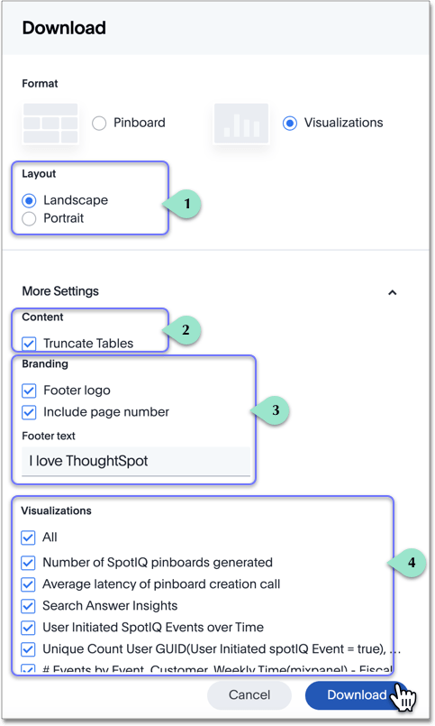 PDF export as Visualizations