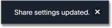 Share settings updated