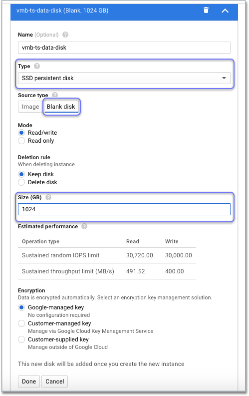 Configure your disk